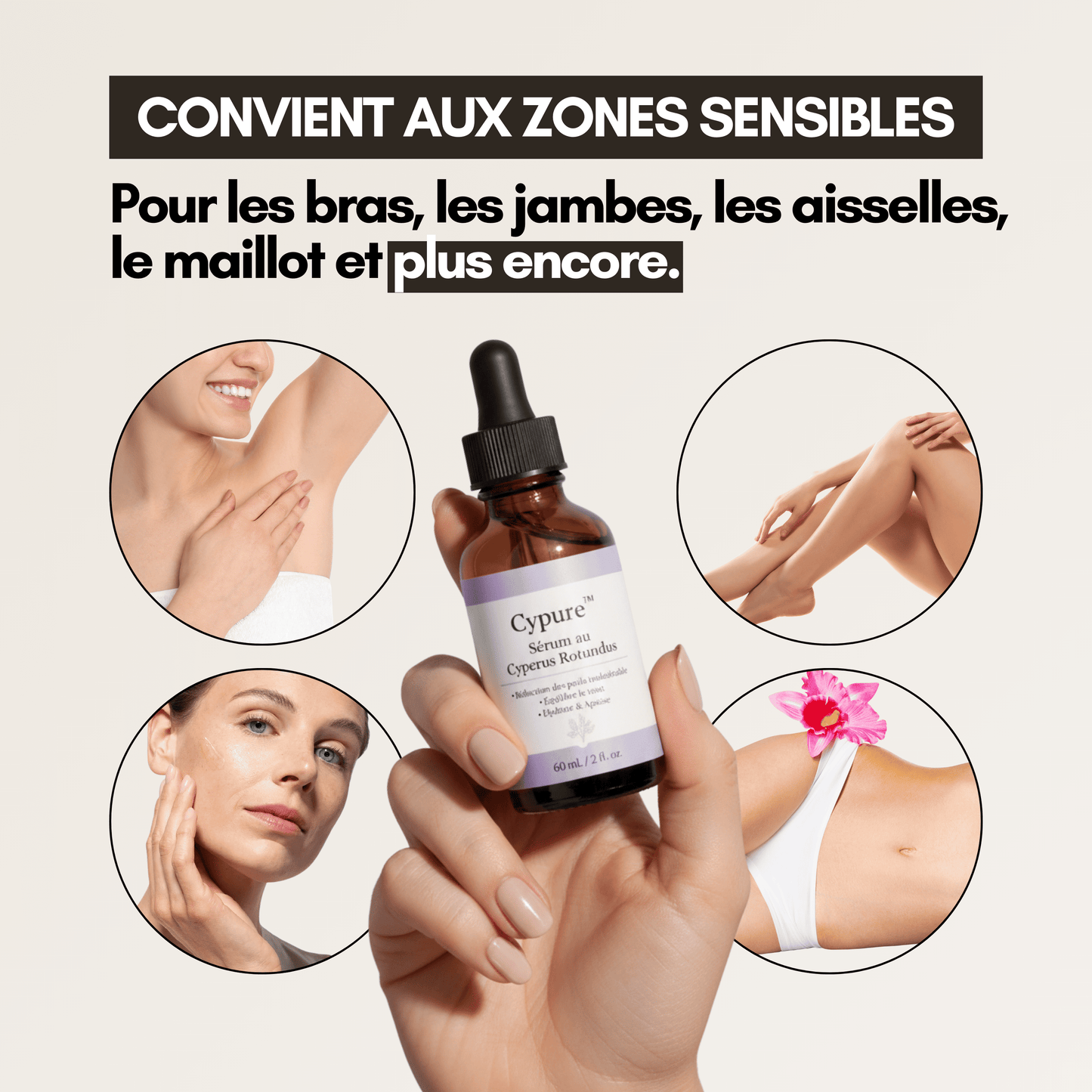 Cypure™ – Sérum Anti-Repousse Naturel