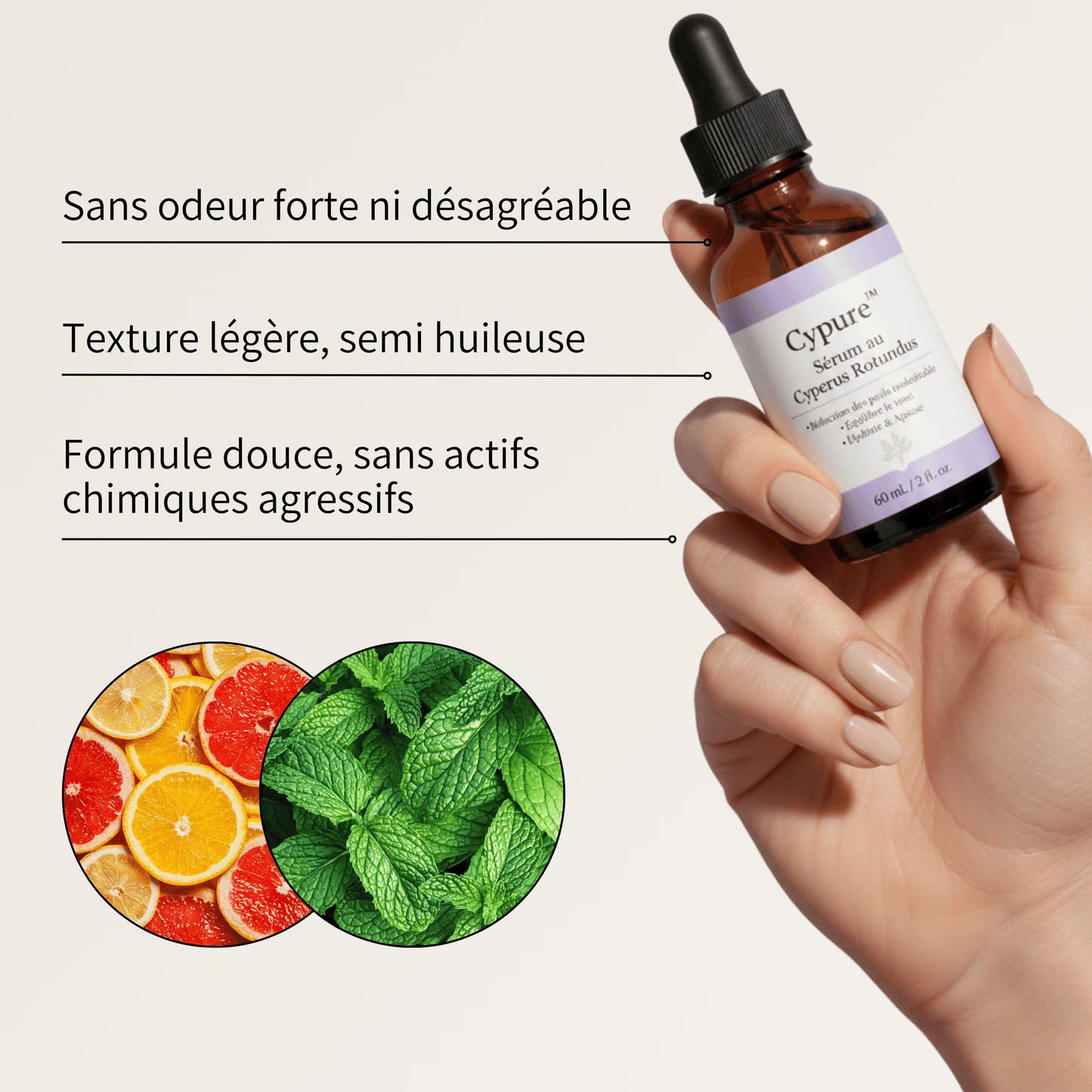 Cypure™ – Sérum Anti-Repousse Naturel