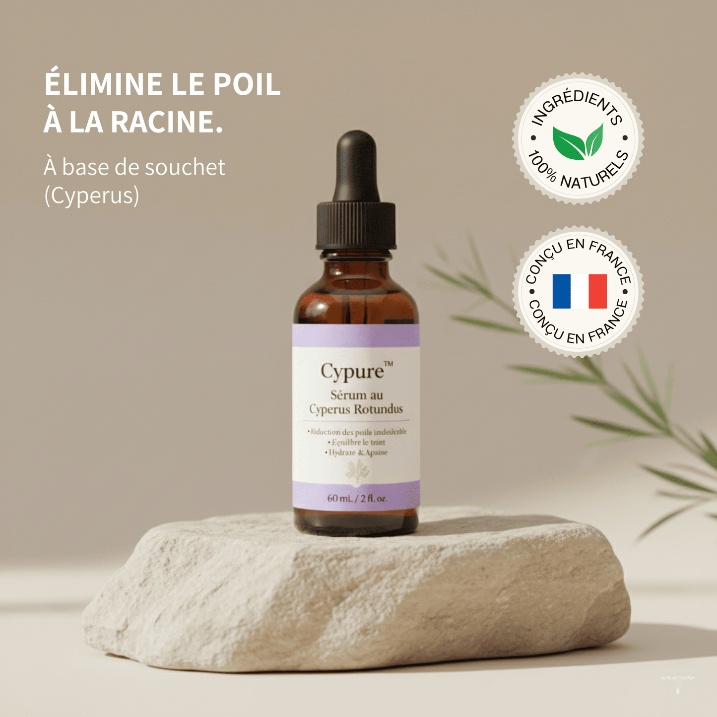 Cypure™ – Sérum Anti-Repousse Naturel