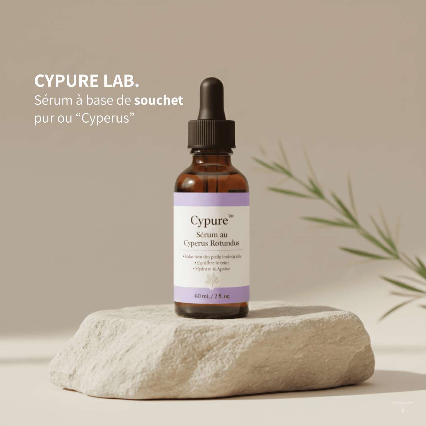 Cypure™ – Sérum Anti-Repousse Naturel